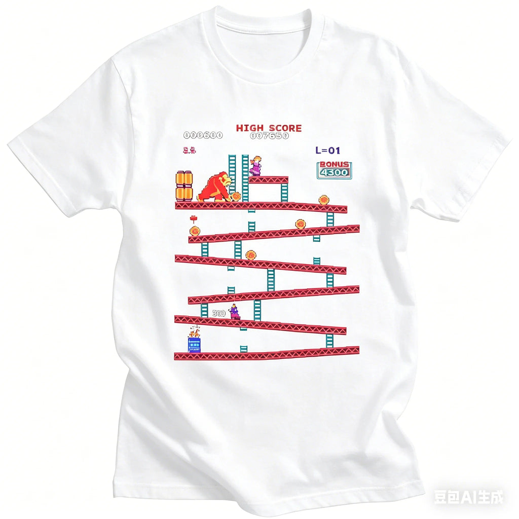 Camiseta Retro Donkey Kong - Arcade Clásico 80s