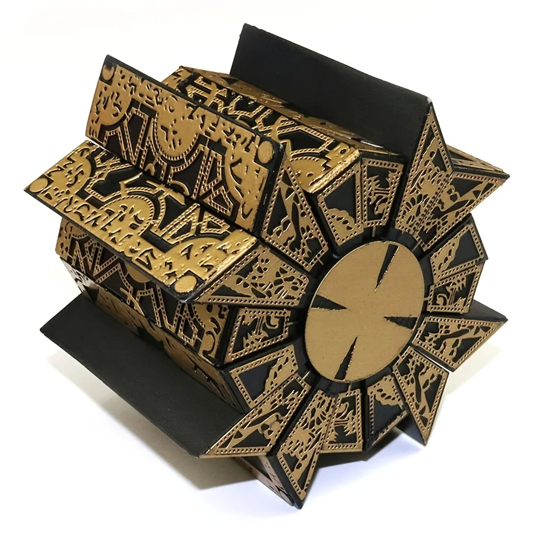 Puzzle Box Functional, Puzzle Cube Detachable - Lament Configuration with Base, Deformation Puzzle Lock Box Decoration