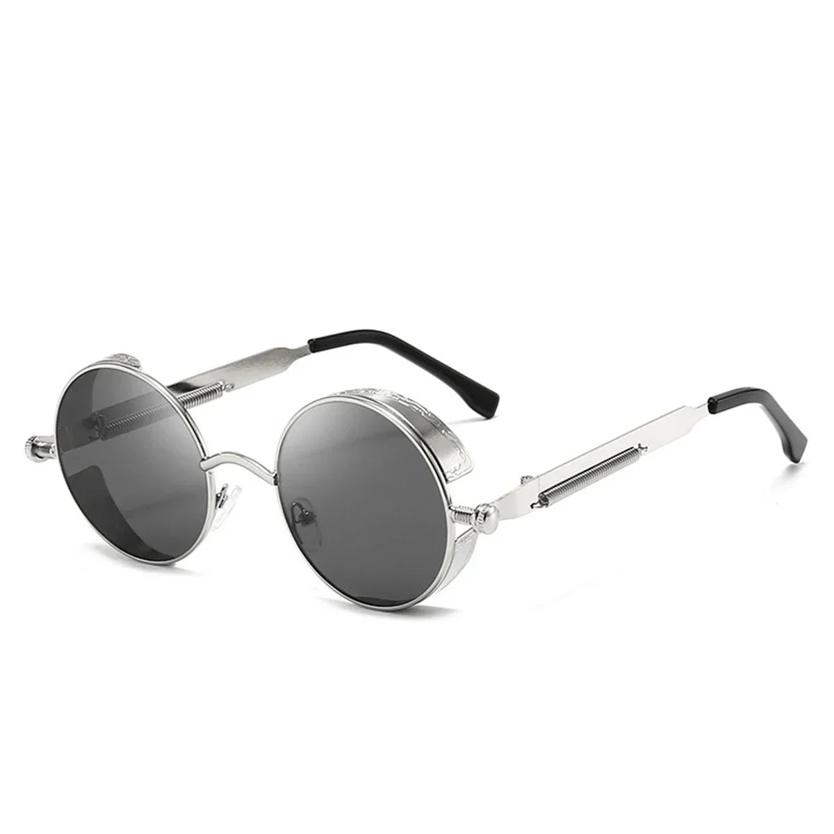 Gafas de Sol Retro Punk Redondas - Protección UV400 Estilo Vintage
