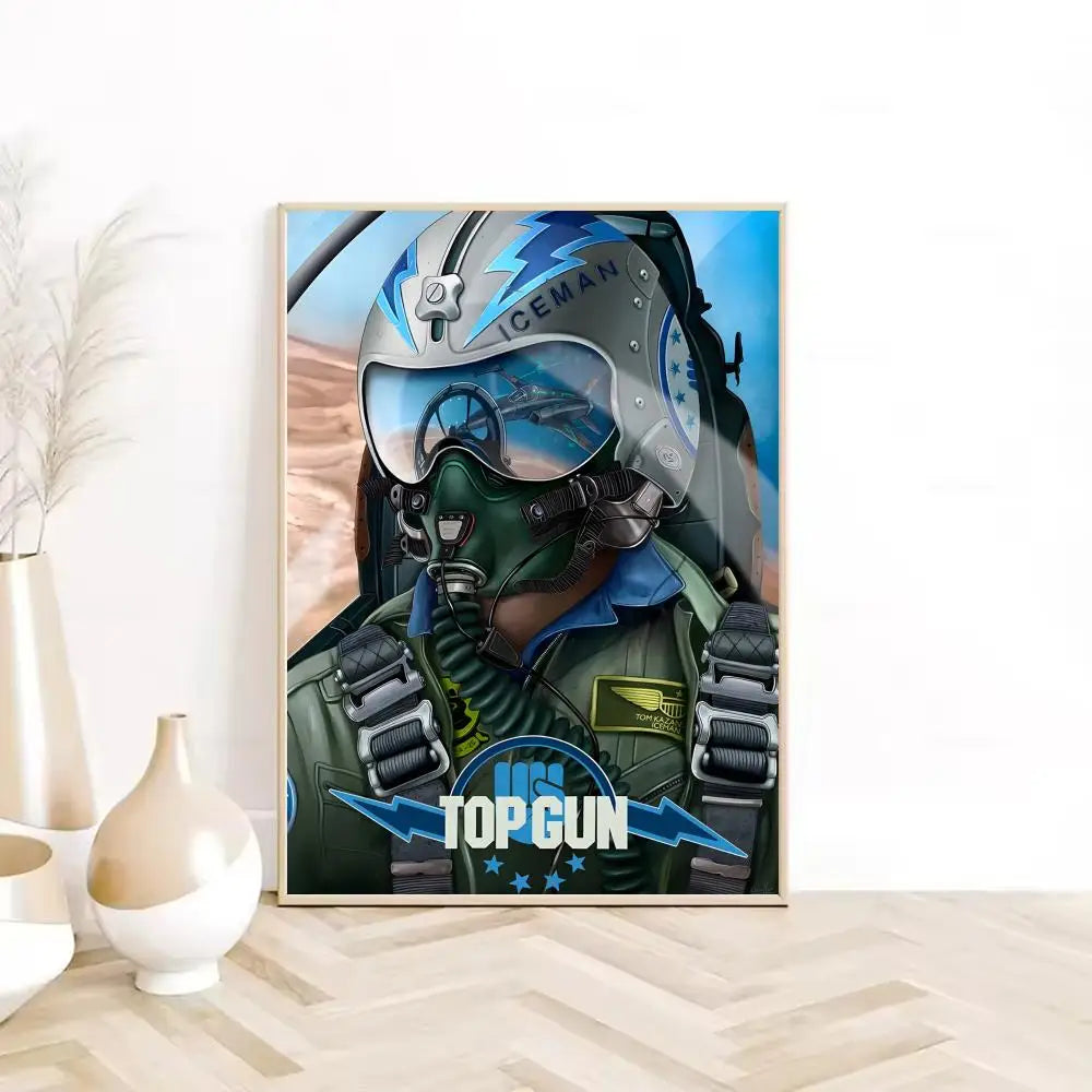 Cuadro Canvas Top Gun - Poster Pelicula Clasica Retro HD