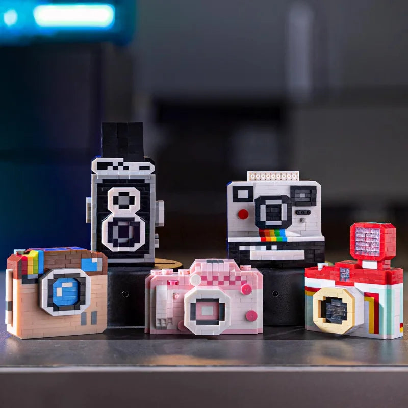 Cámara Retro DSLR - Bloques de Construcción Vintage