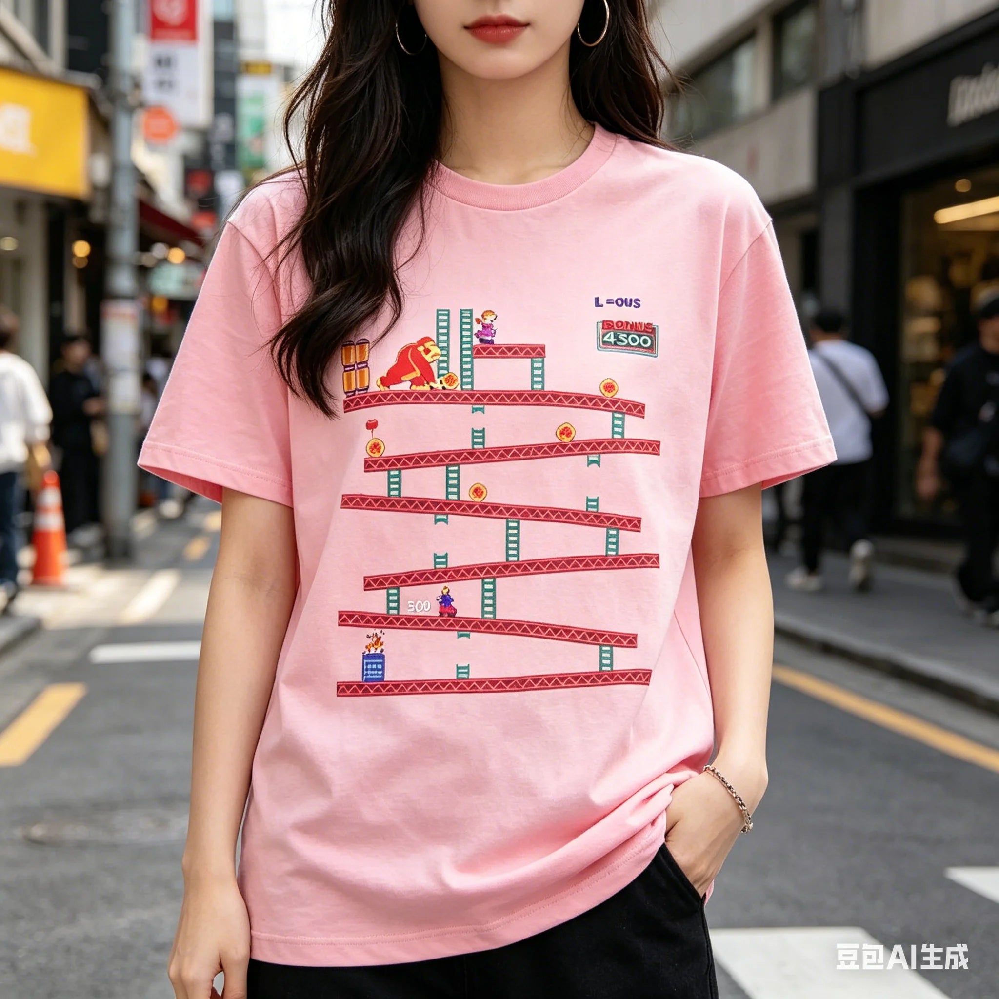 Camiseta Retro Donkey Kong - Arcade Clásico 80s