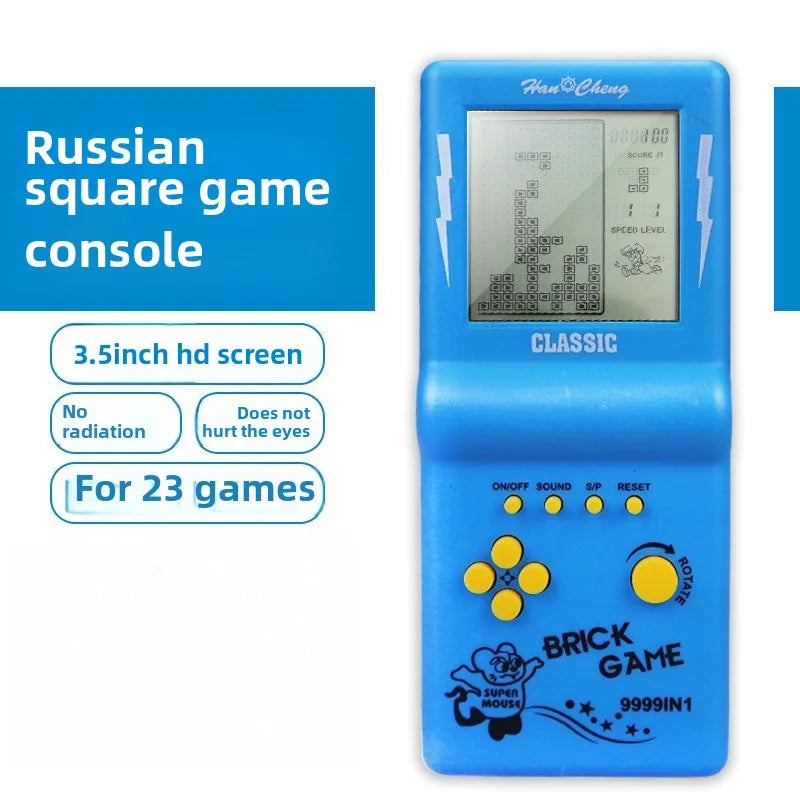 Retro Classic Tetris Handheld Game Console, Nostalgic 80s 90s Electronic Game Toy