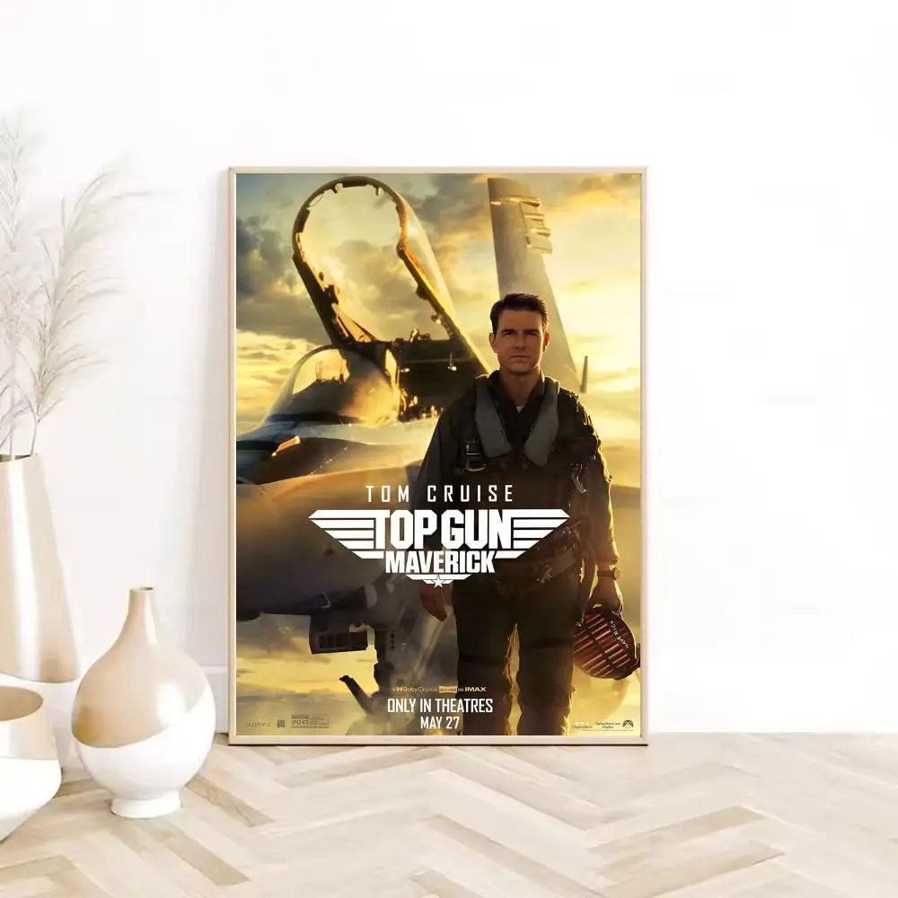 Cuadro Canvas Top Gun - Poster Pelicula Clasica Retro HD