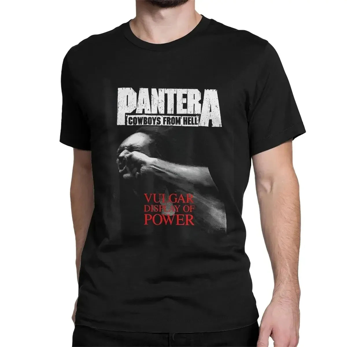 Camiseta Pantera Póster - Heavy Metal Band Oversize Algodón