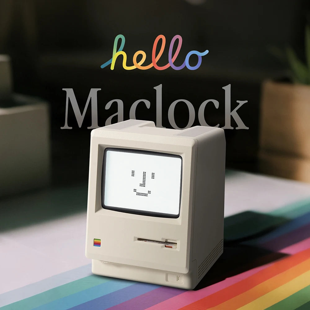 Reloj Alarma Retro Macintosh - Decoración de Escritorio
