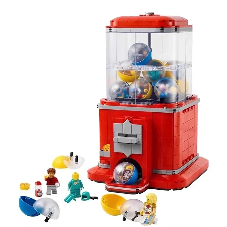 Bloques de Construcción Máquina Expendedora Retro - Tipo LEGO Arcade