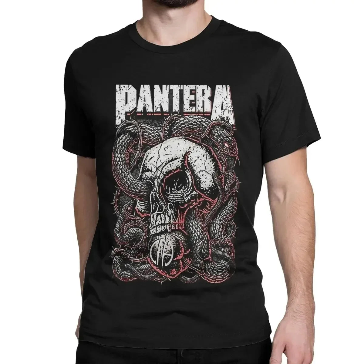 Camiseta Pantera Póster - Heavy Metal Band Oversize Algodón