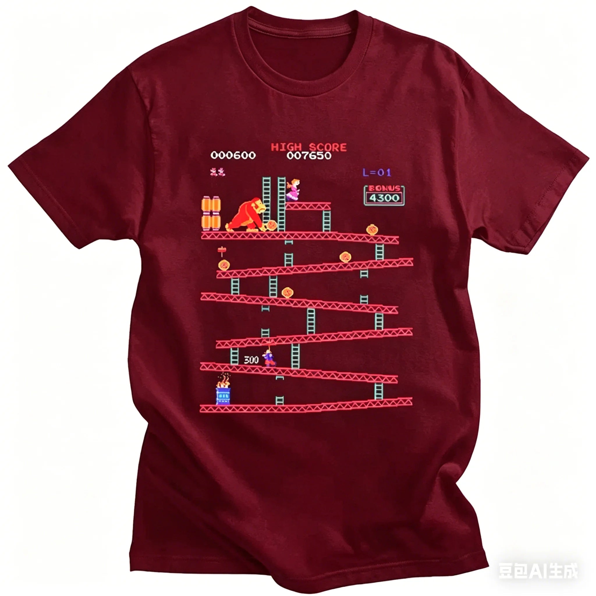 Camiseta Retro Donkey Kong - Arcade Clásico 80s