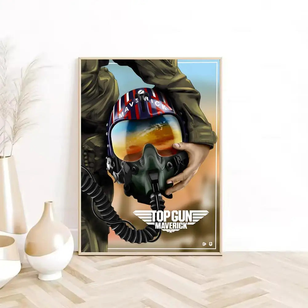 Cuadro Canvas Top Gun - Poster Pelicula Clasica Retro HD