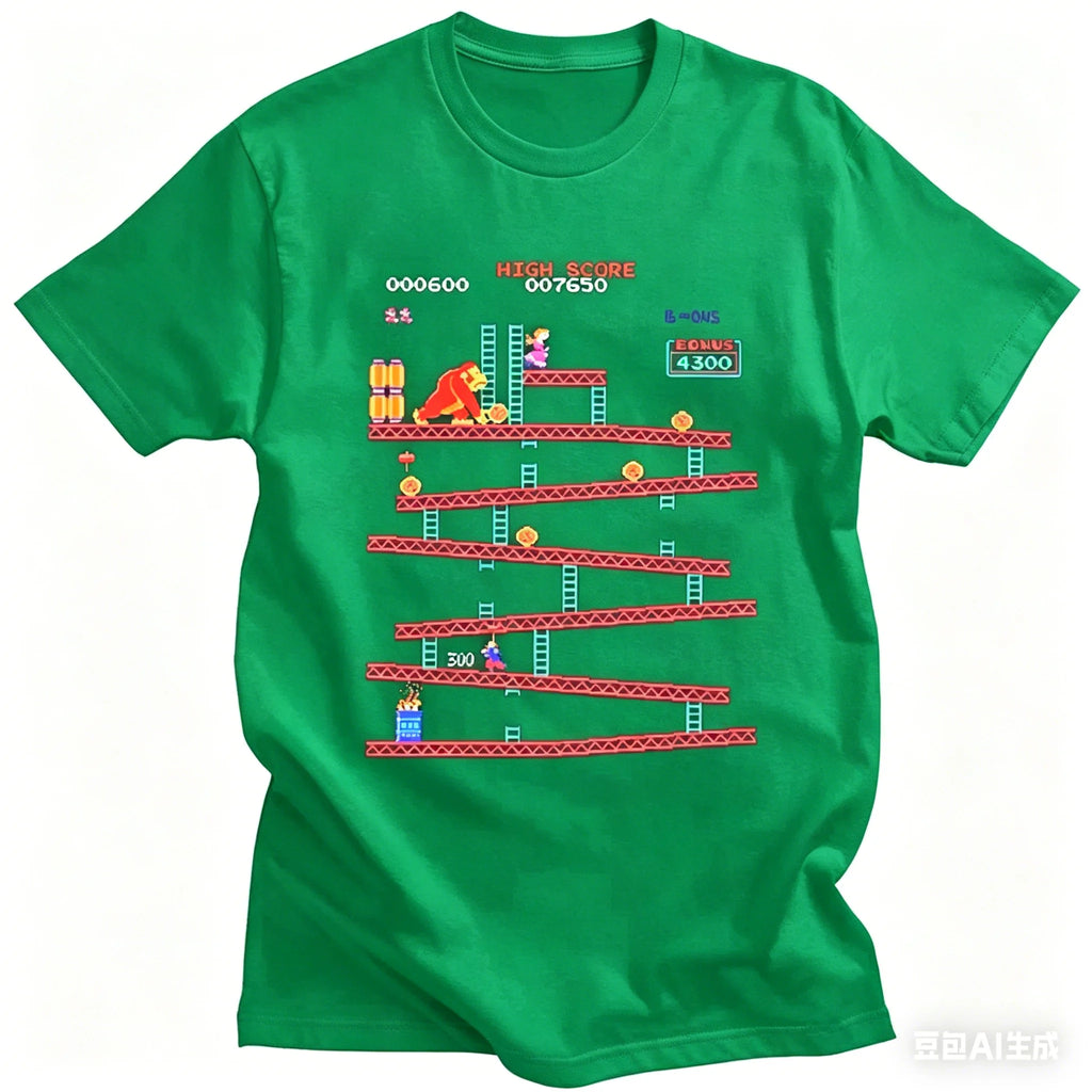 Camiseta Retro Donkey Kong - Arcade Clásico 80s