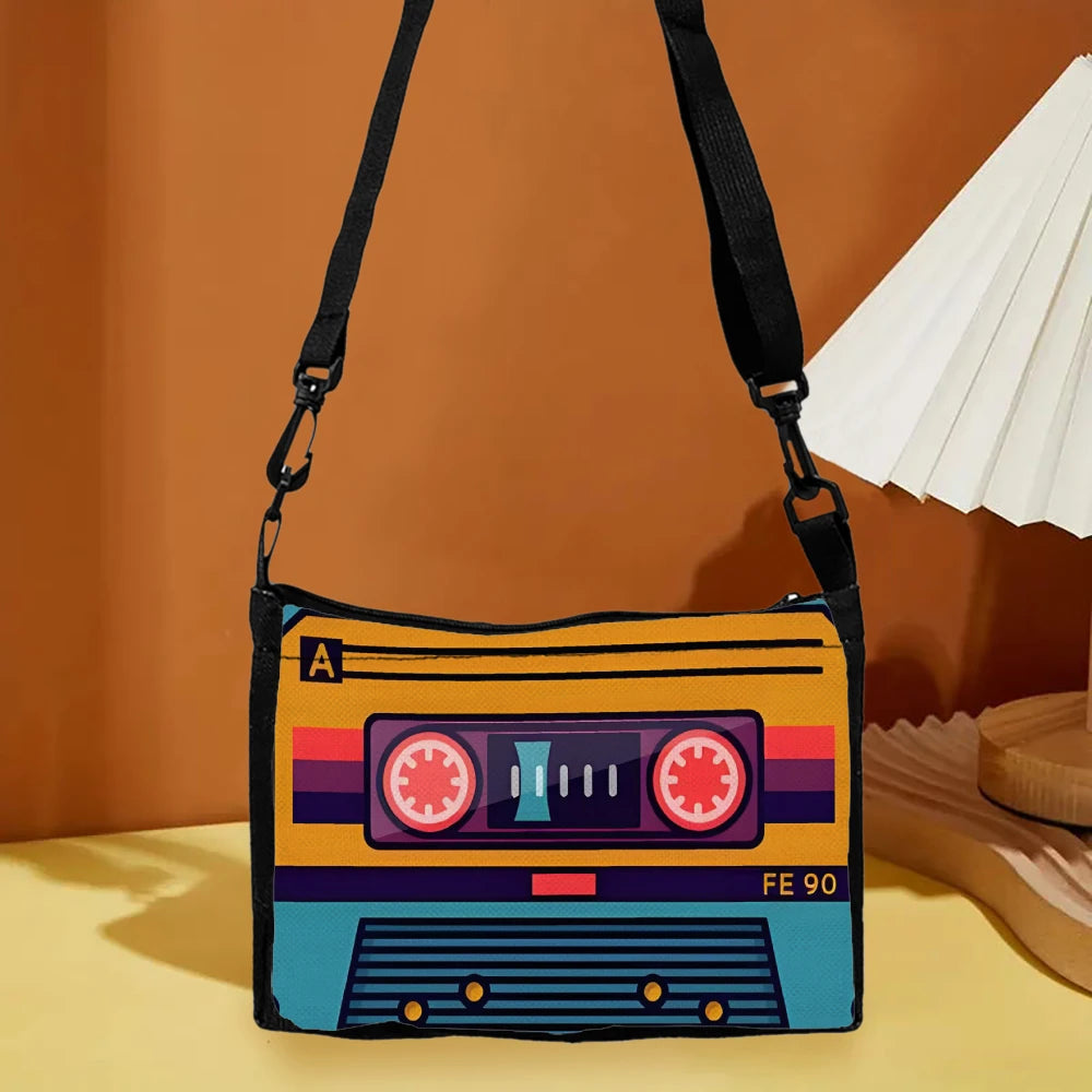 Bolso Cruzado Retro Cassette - Bandolera Vintage