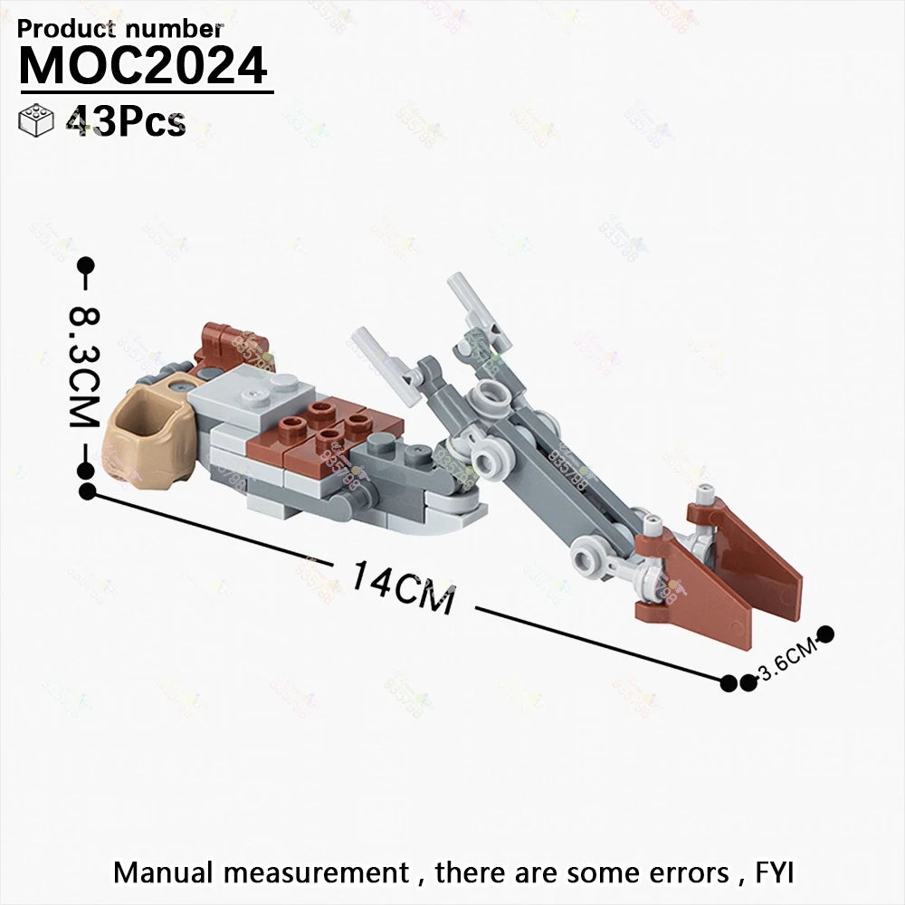 Naves y Robots Star Wars MOC - Bloques de Construccion Retro