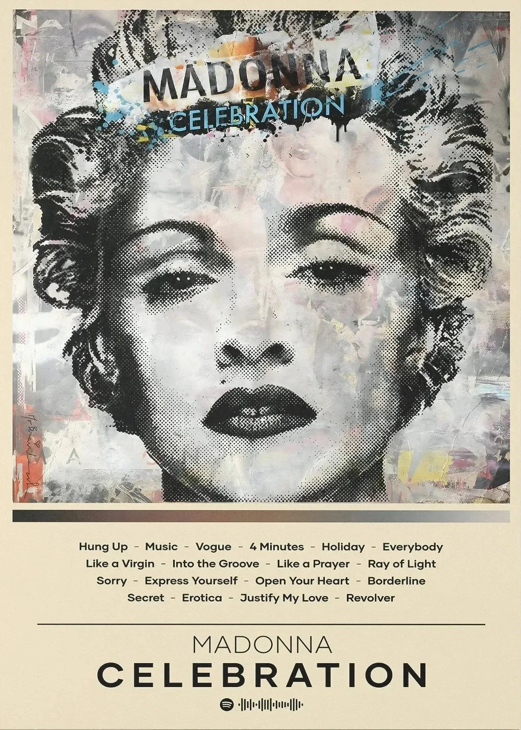 Póster Canvas Madonna - Reina del Pop Arte Retro 80s