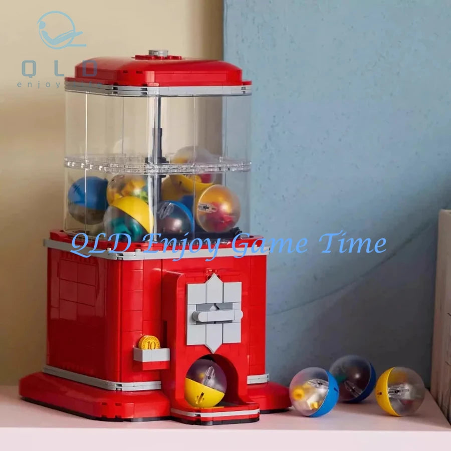 Bloques de Construcción Máquina Expendedora Retro - Tipo LEGO Arcade