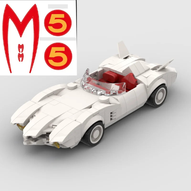 Auto de Carreras MOC 373 Piezas - Bloques de Construcción Retro