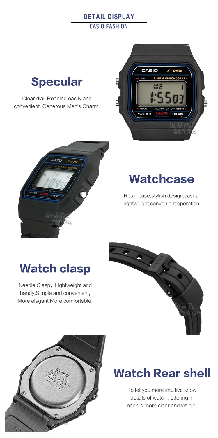 Reloj Casio Militar LED Retro - Digital Deportivo Resistente al Agua