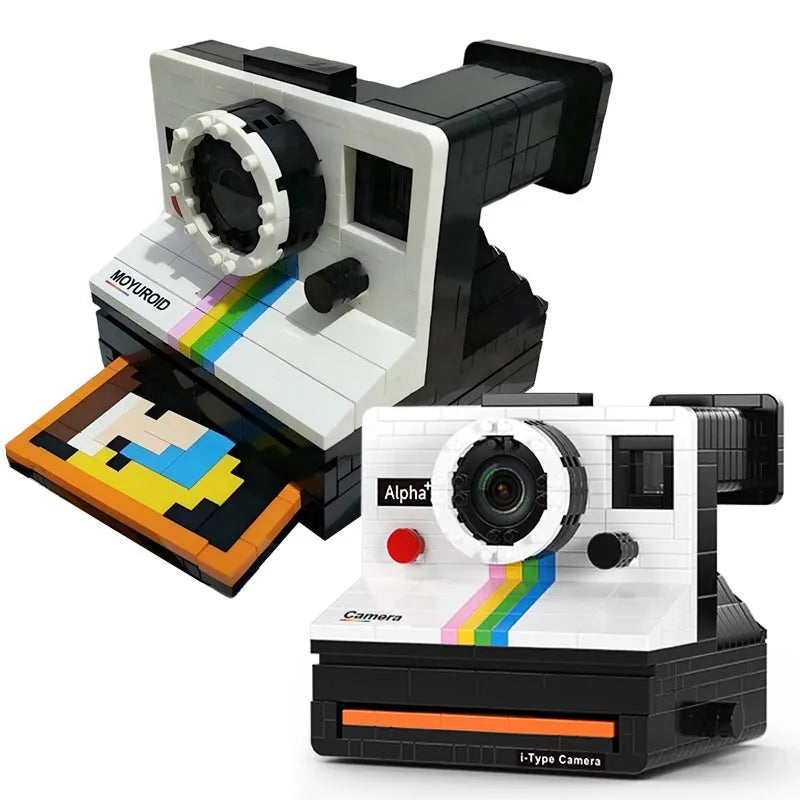 Cámara Retro Proyector Bloques 3D - Kit Armable Vintage Coleccionable