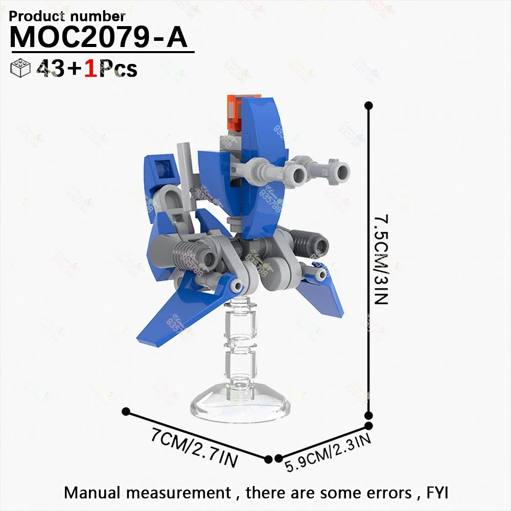 Naves y Robots Star Wars MOC - Bloques de Construccion Retro