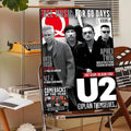 Póster Artístico U2 - Cuadro Canvas Rock Band Retro
