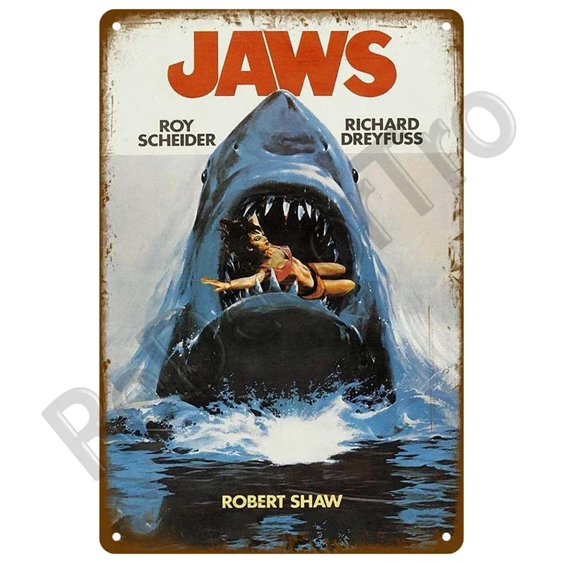 Letrero Metálico Vintage - Póster Retro de Películas Clásicas
