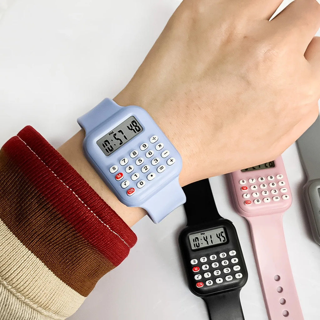 Reloj Calculadora Infantil LED - Estilo Retro Digital
