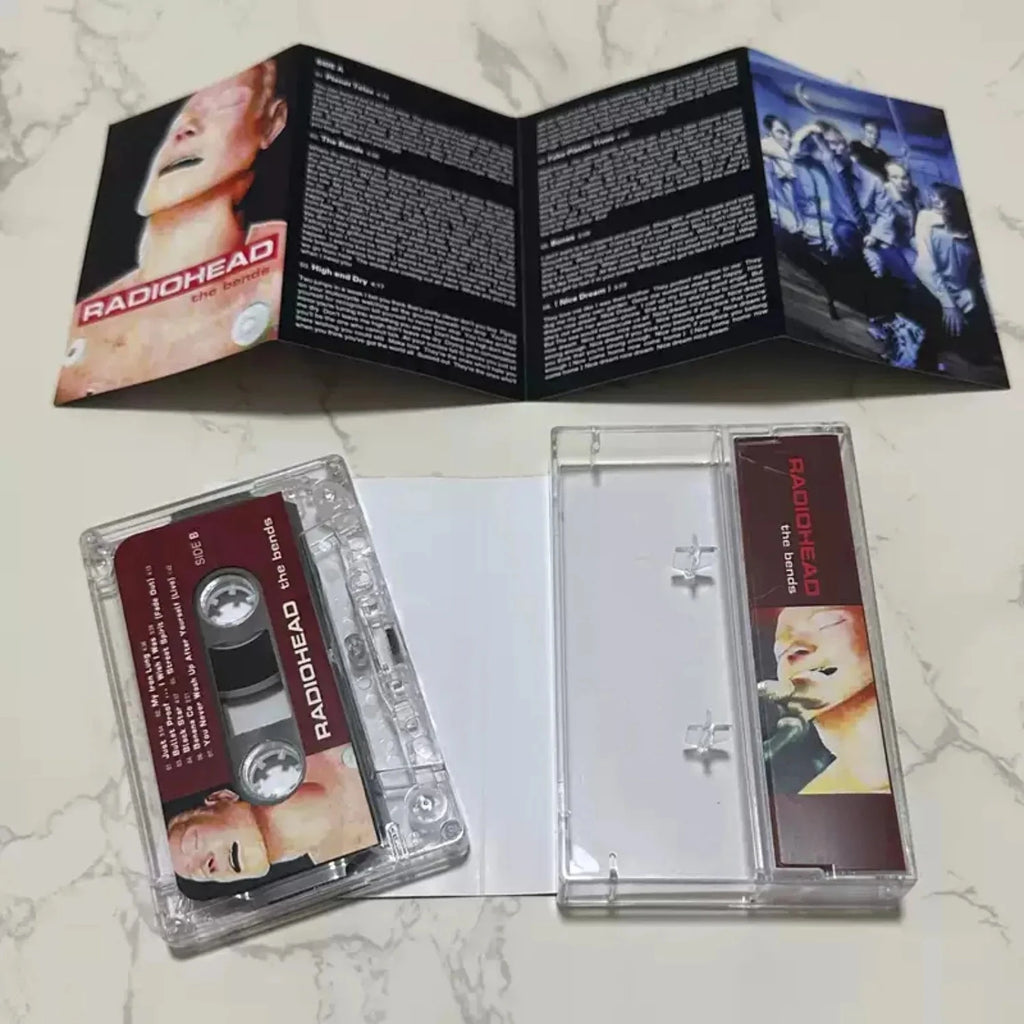 The Bends Cassette Tape, 90s Alternative & Britpop Rock with Distorted Guitars & Emotive Vocals Retro Format