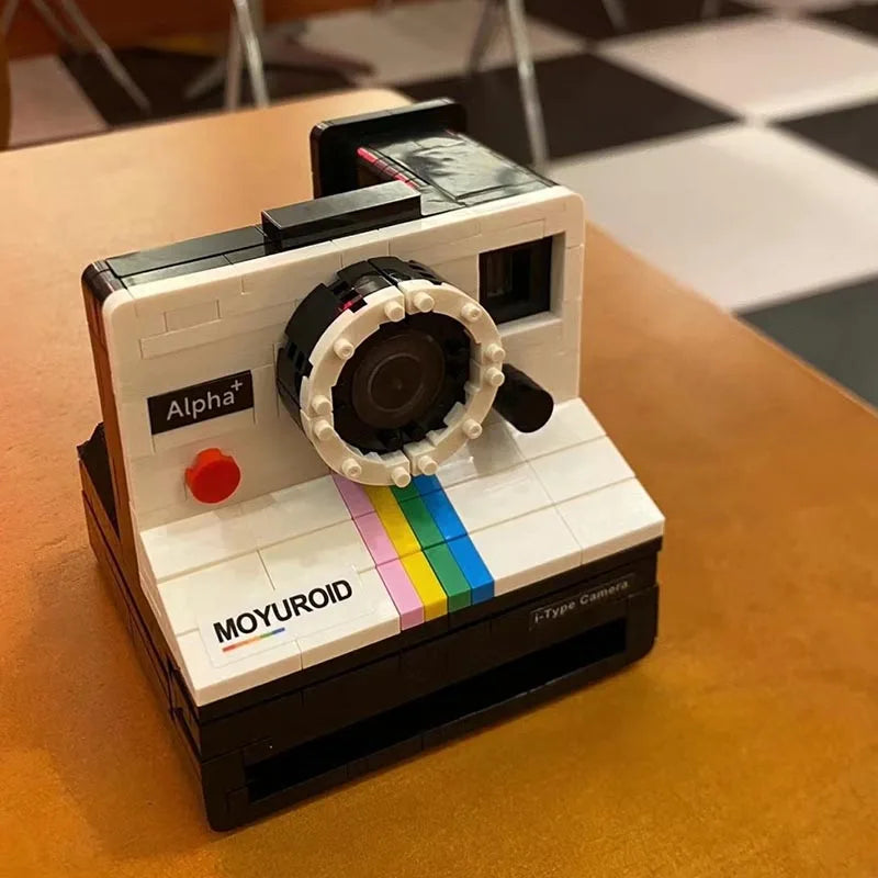 Cámara Retro Proyector Bloques 3D - Kit Armable Vintage Coleccionable