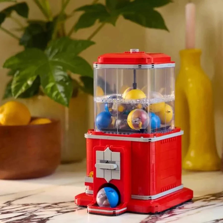 Bloques de Construcción Máquina Expendedora Retro - Tipo LEGO Arcade