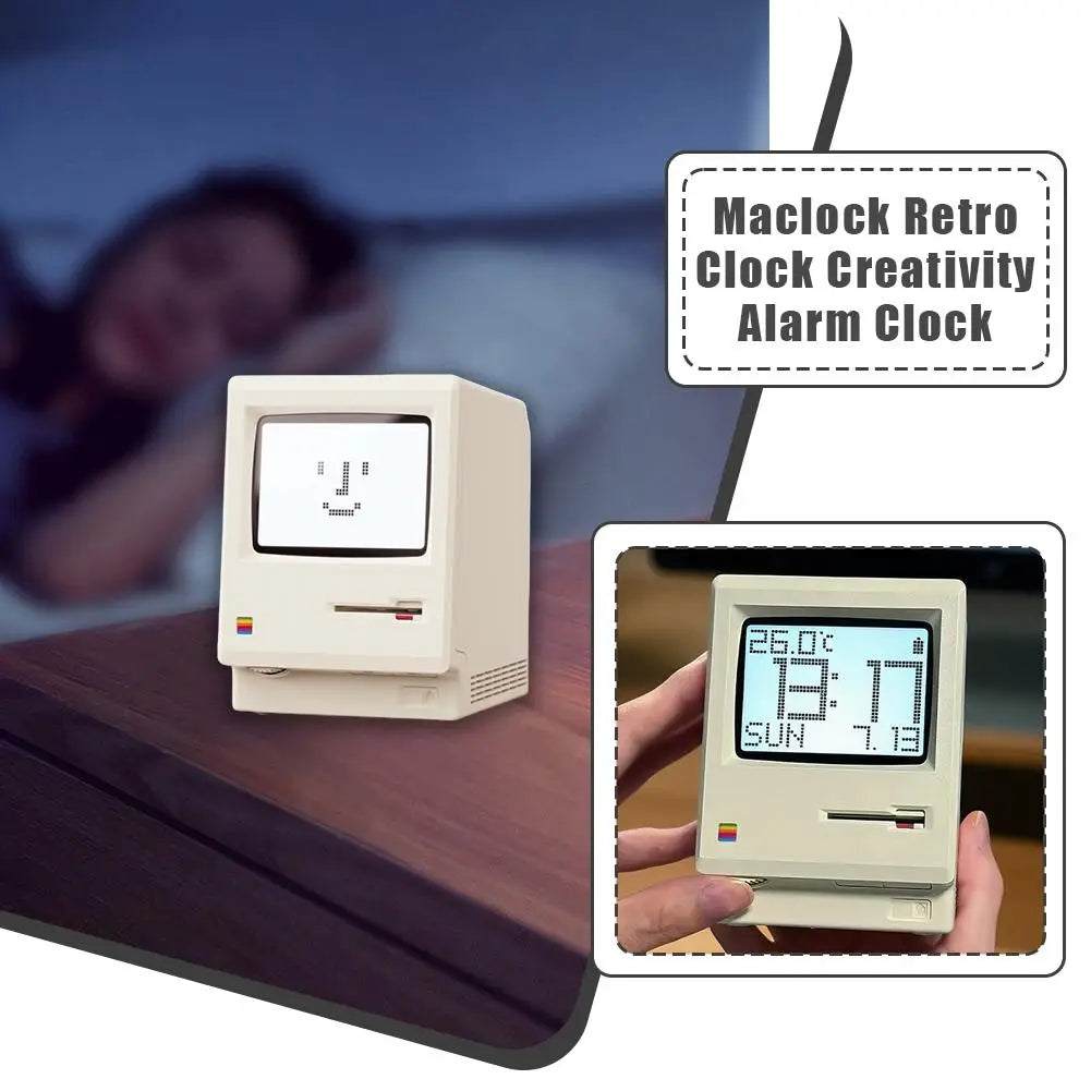 Reloj Retro Maclock - Alarma Digital Estilo Vintage
