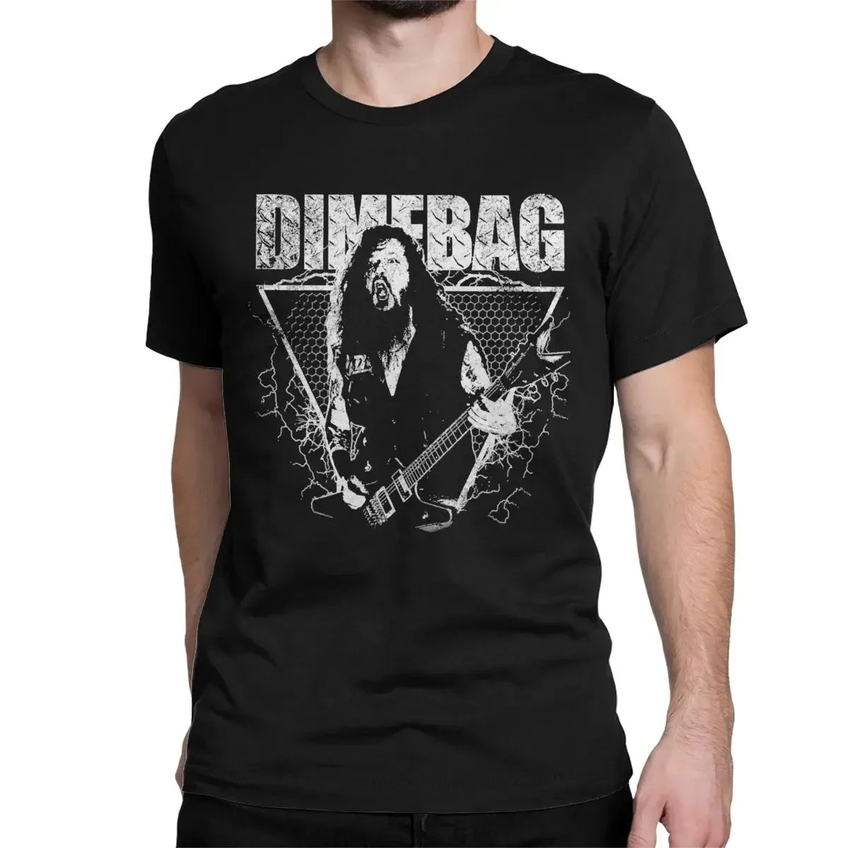 Camiseta Pantera Póster - Heavy Metal Band Oversize Algodón