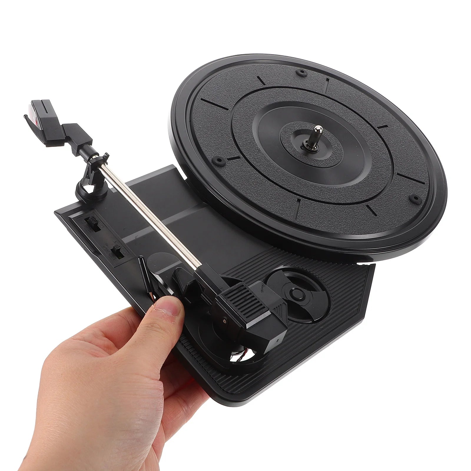 Tocadiscos Retro con Parlantes - Gramófono Vintage Decorativo