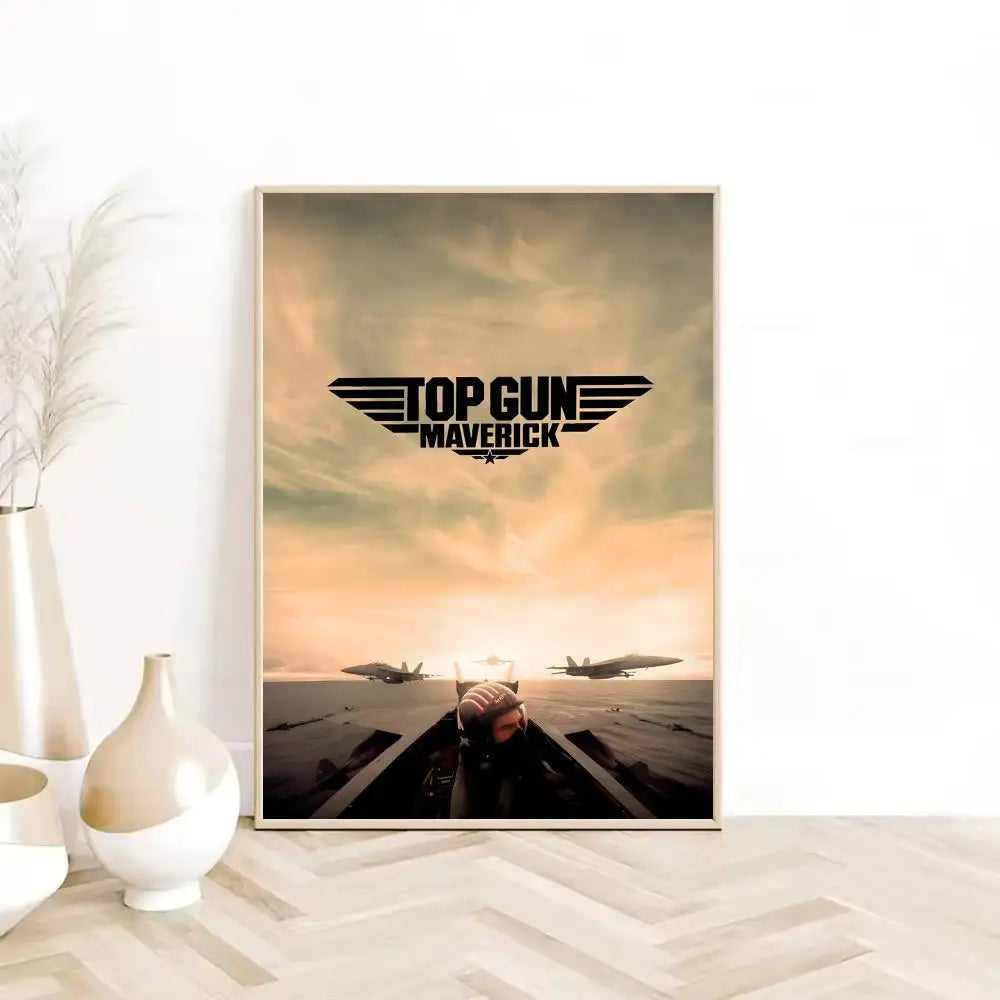 Cuadro Canvas Top Gun - Poster Pelicula Clasica Retro HD