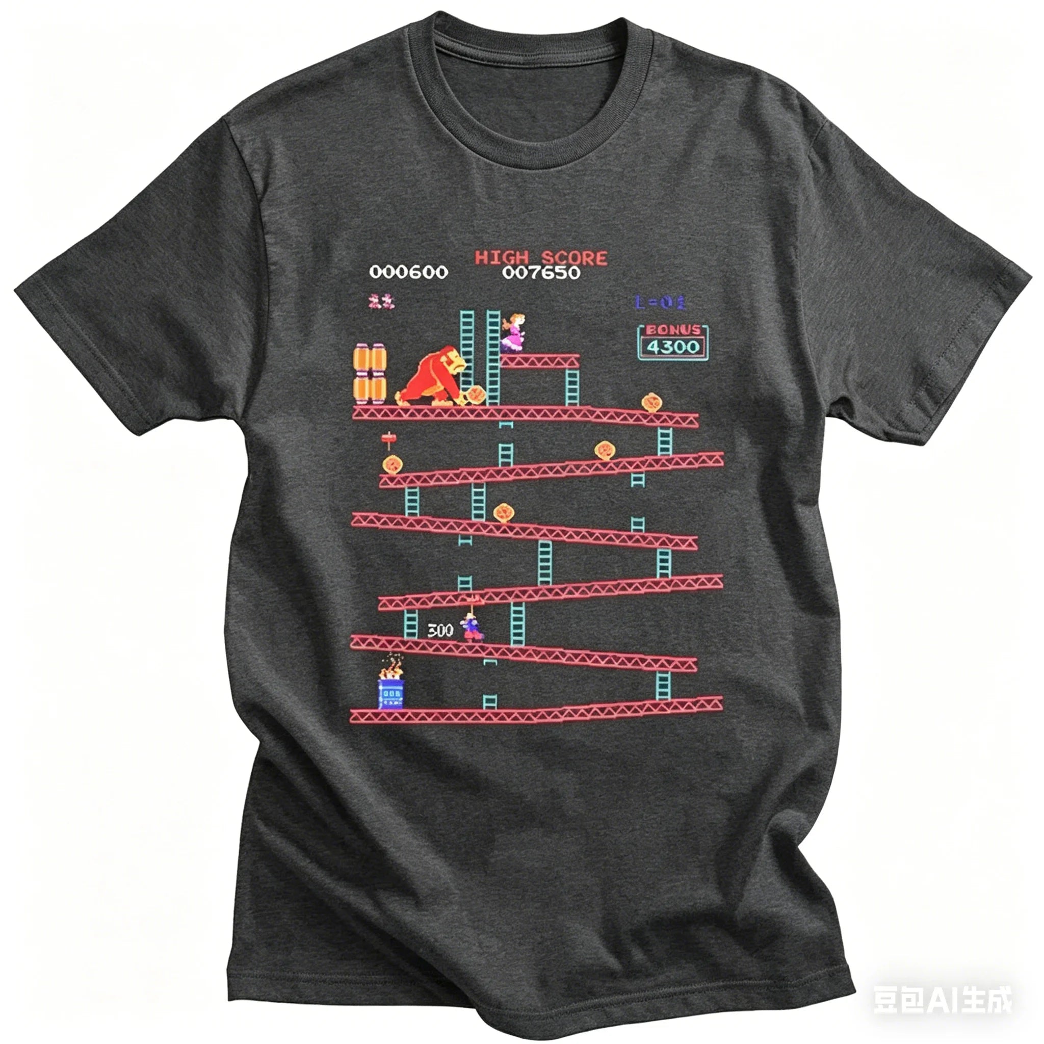 Camiseta Retro Donkey Kong - Arcade Clásico 80s