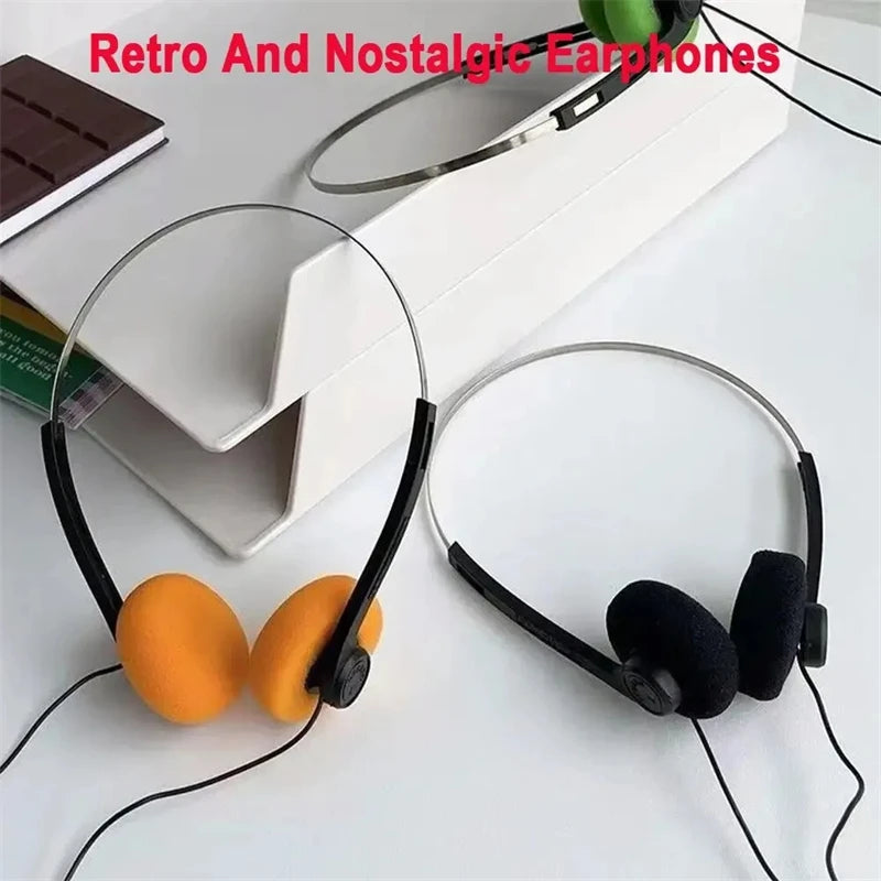 Audífonos Retro Nostálgicos 3.5mm - Estilo Walkman Clásico