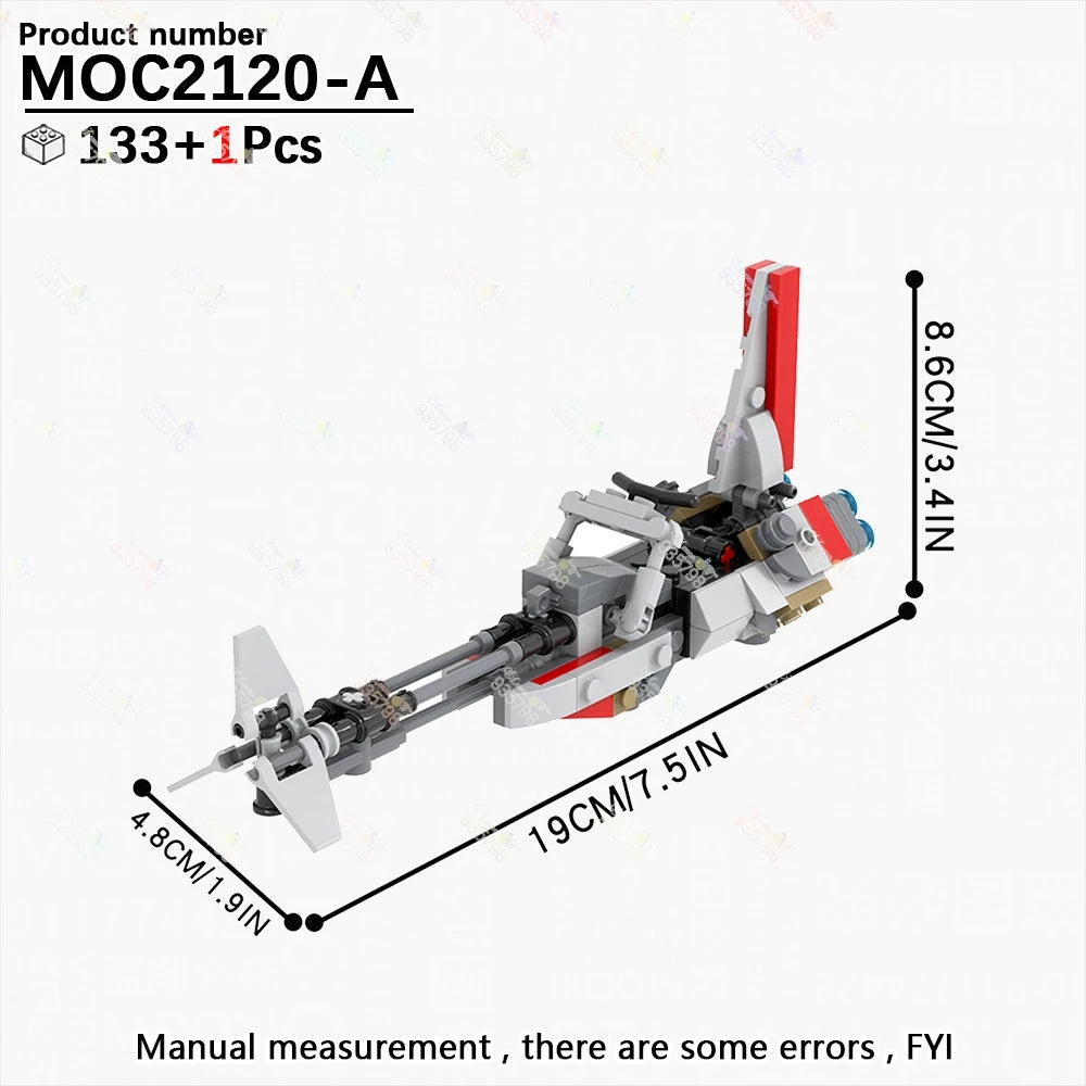 Naves y Robots Star Wars MOC - Bloques de Construccion Retro