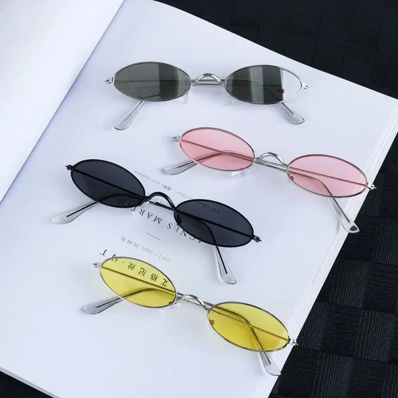 Gafas de Sol Ovaladas Retro - Marco Pequeño Metal Vintage
