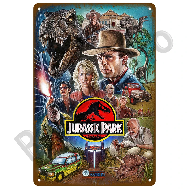 Letrero Metálico Vintage - Póster Retro de Películas Clásicas