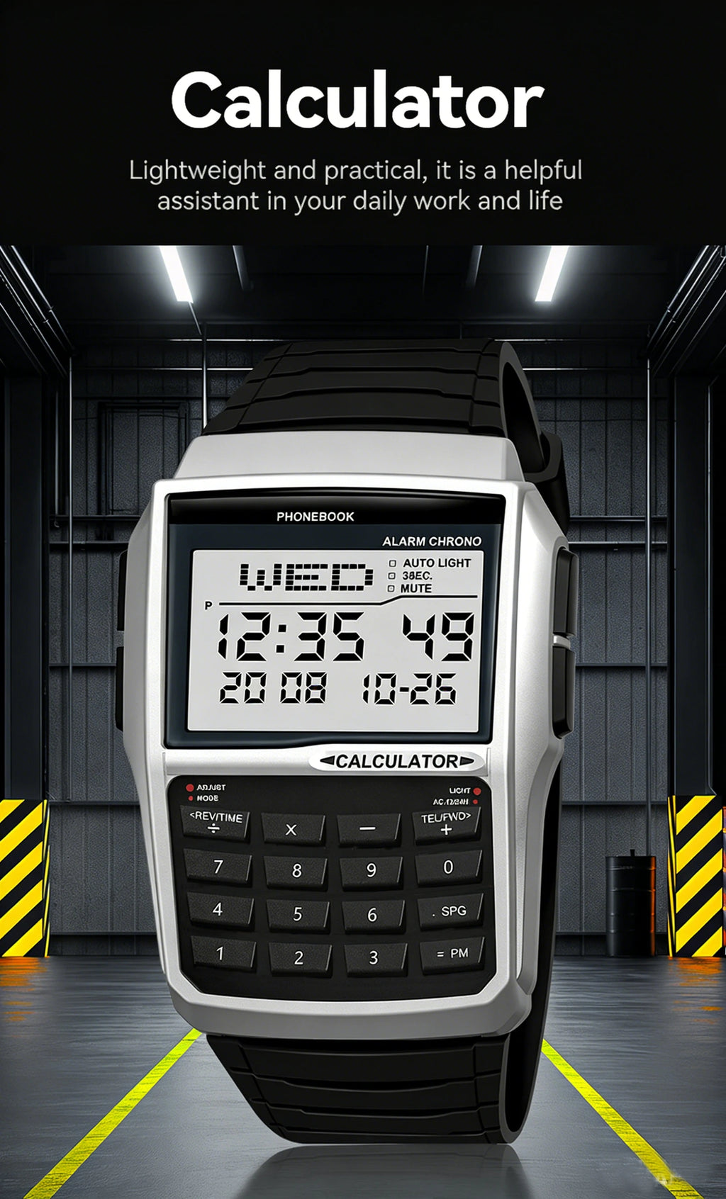 Reloj Calculadora LED Retro - Estilo Deportivo Digital
