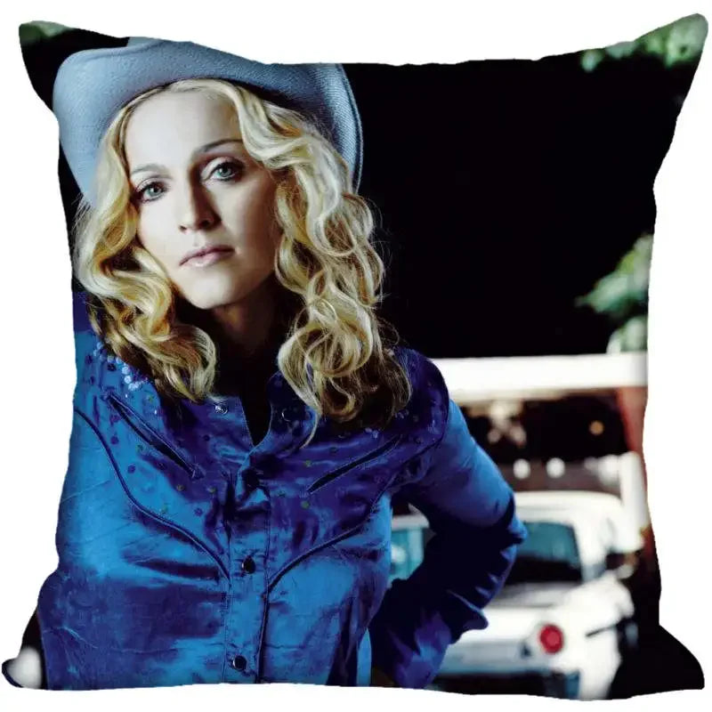 Funda de Almohada Decorativa Madonna - Pop Star Retro 80s