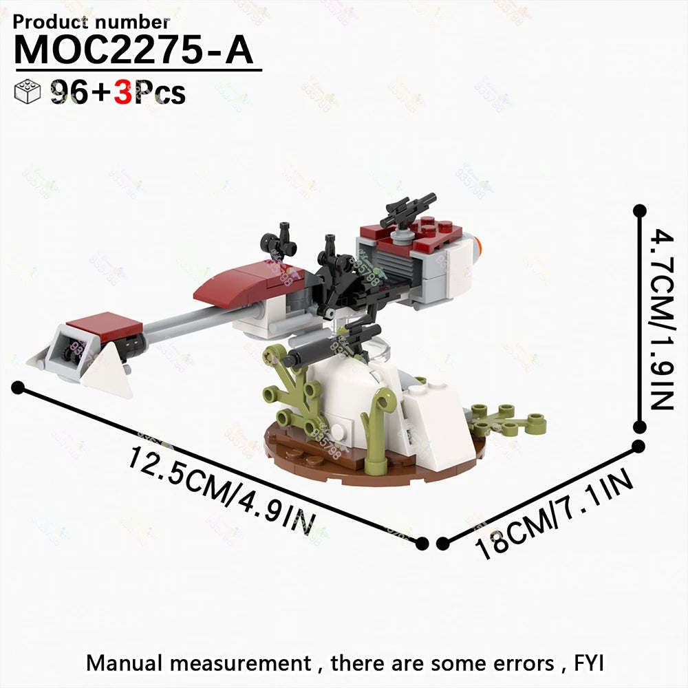 Naves y Robots Star Wars MOC - Bloques de Construccion Retro