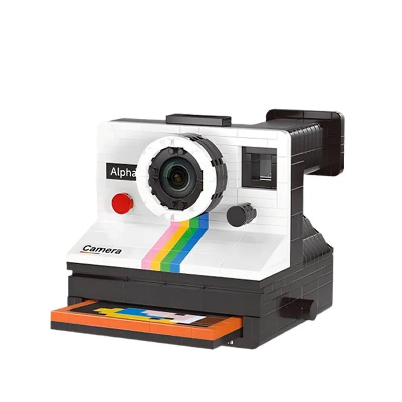 Cámara Retro Proyector Bloques 3D - Kit Armable Vintage Coleccionable