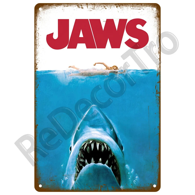 Letrero Metálico Vintage - Póster Retro de Películas Clásicas