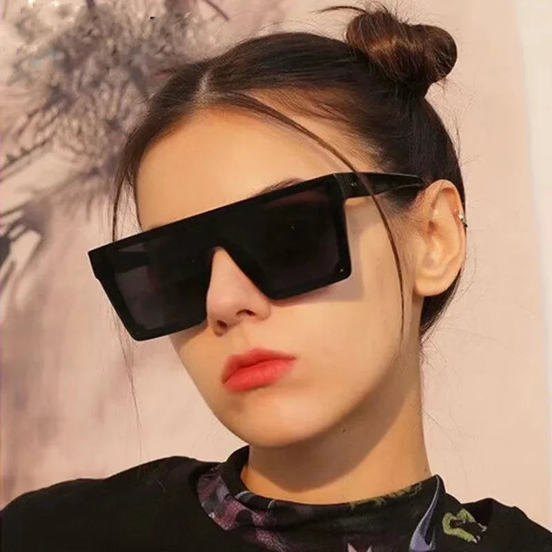 Gafas de Sol Cuadradas Vintage - Espejo Clásico UV400 Mujer
