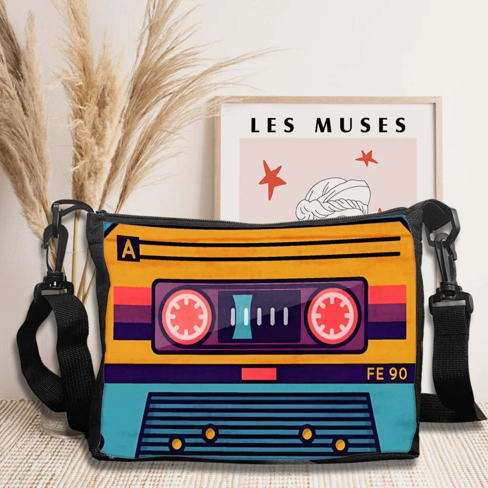 Bolso Cruzado Retro Cassette - Bandolera Vintage