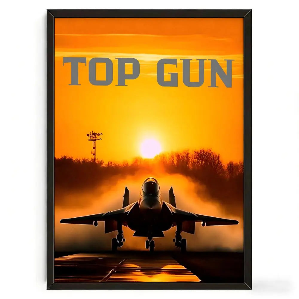 Poster Top Gun Pelicula Retro - Arte Decorativo para Pared