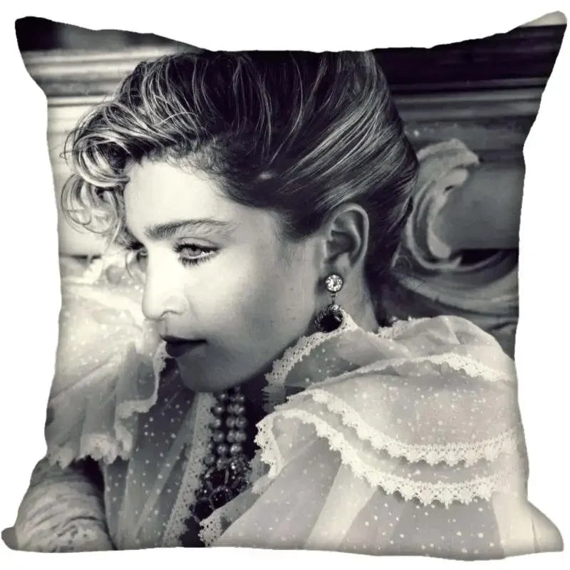 Funda de Almohada Decorativa Madonna - Pop Star Retro 80s