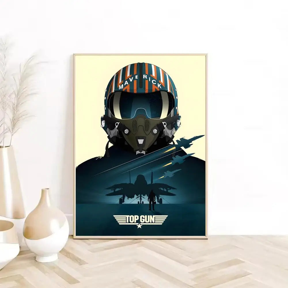 Cuadro Canvas Top Gun - Poster Pelicula Clasica Retro HD