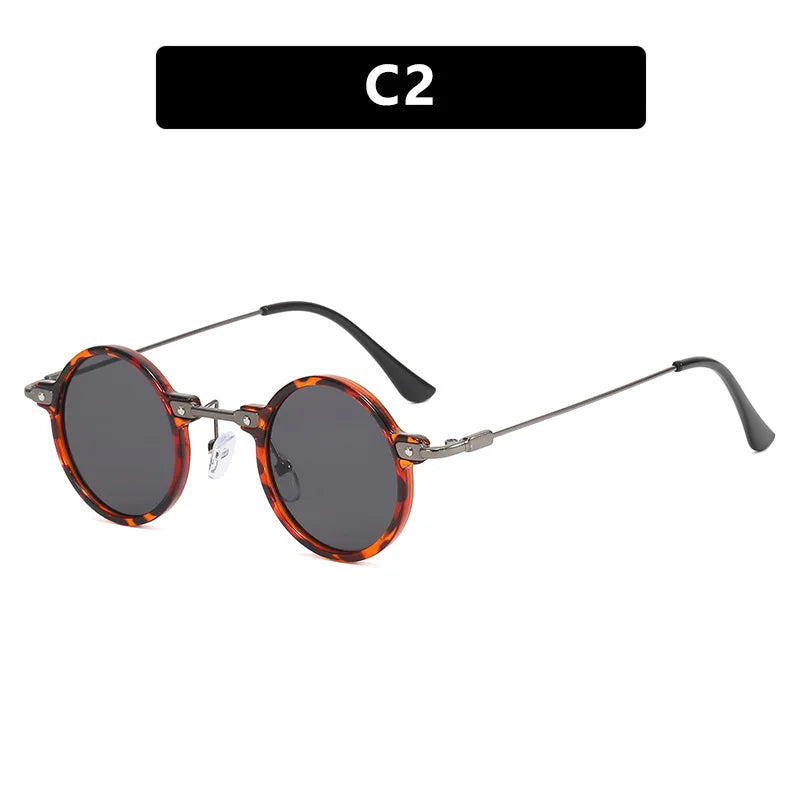 Gafas de Sol Steampunk Vintage Redondas - Punk Retro Lujo