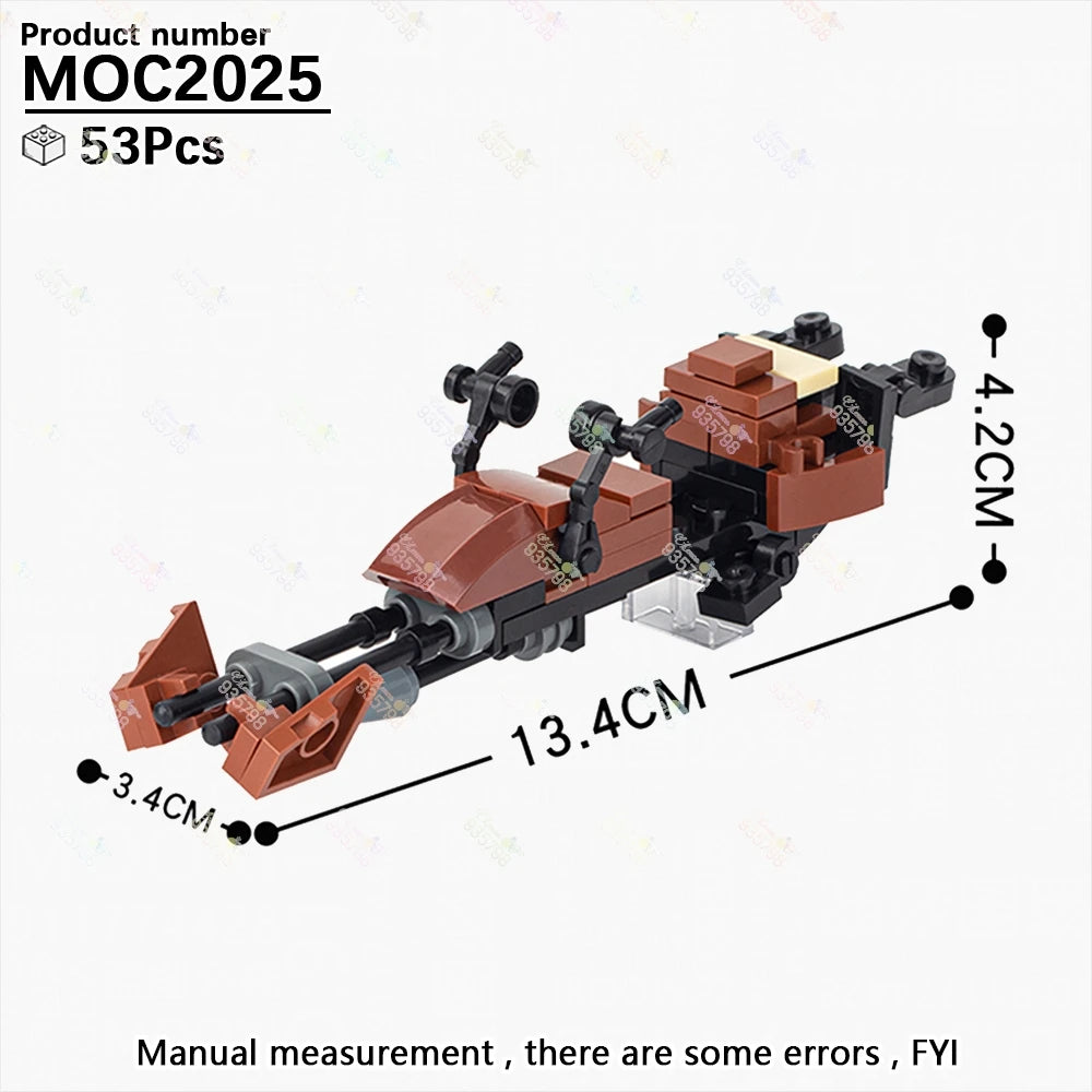 Naves y Robots Star Wars MOC - Bloques de Construccion Retro